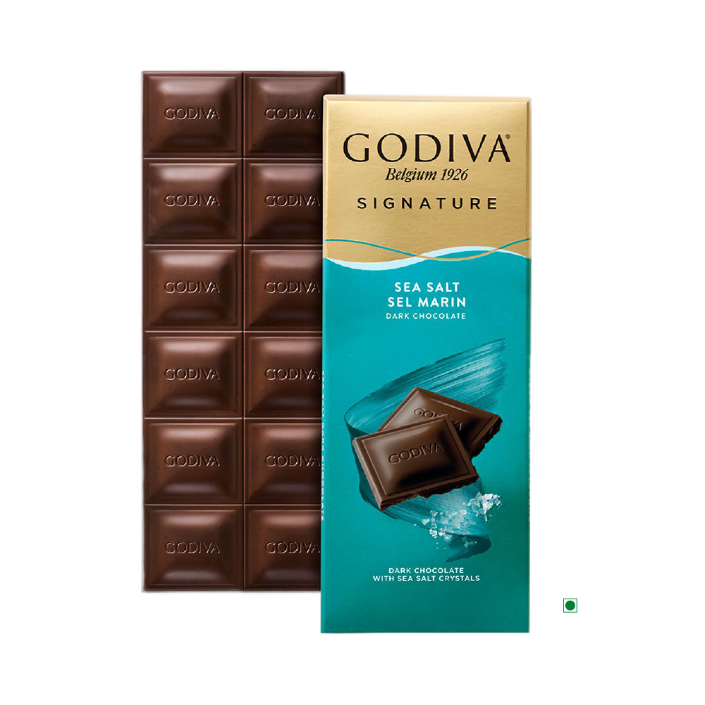 Godiva Dark Sea Salt Bar 90g