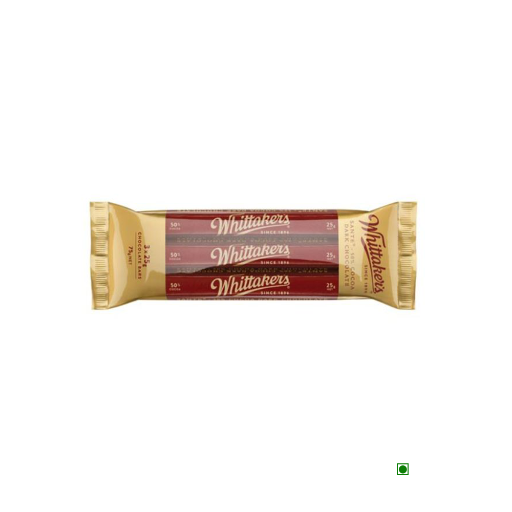 Whittaker's Dark Sante Multipack Bars 75g