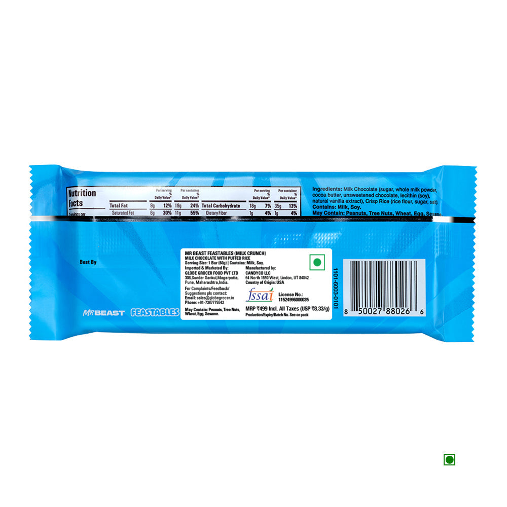 Mr.Beast Feastables Milk Crunch 60g
