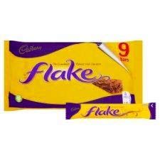 Cadbury Flake Milk Chocolate Bar 9 x 20g Packet, 180G