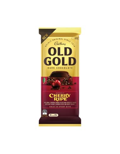Cadbury Old Gold Cherry Ripe Dark Chocolate, 6.35 oz / 180 g