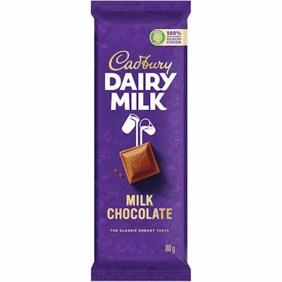 Cadbury Dairy Milk Classic Creme Taste Milk Chocolate 80g (South Africa)