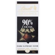 Lindt Excellence Chocolate 90% Cocoa 100g - Pack of 6