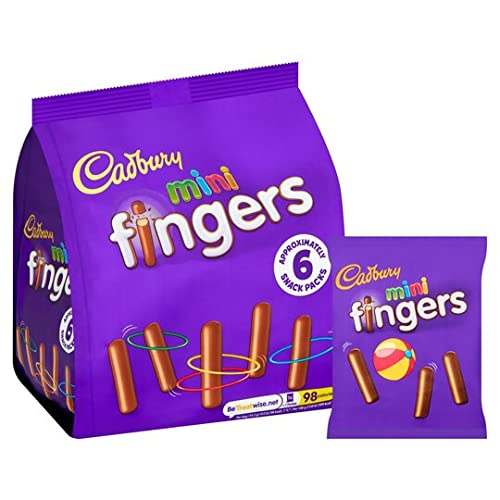 Cadbury Mini Fingers 6 Snacks Packs 115g