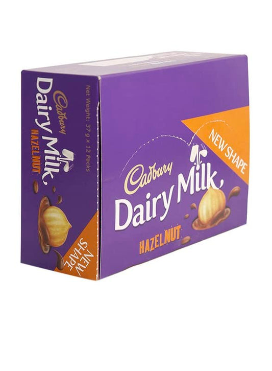 Cadbury Dairy Milk Hazelnut Milk Chocolate 35g × 12 Packs (Egypt) Box