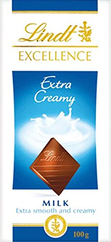 Lindt Excellence Extra Creamy Milk Chocolate Bar, 100 g