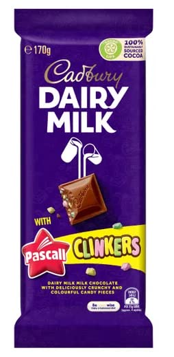 Cadbury Dairy Milk Clinkers Chocolate with A Deliciously Crunchy And Colurful Candy Pieces 170g ( IMPORTED )