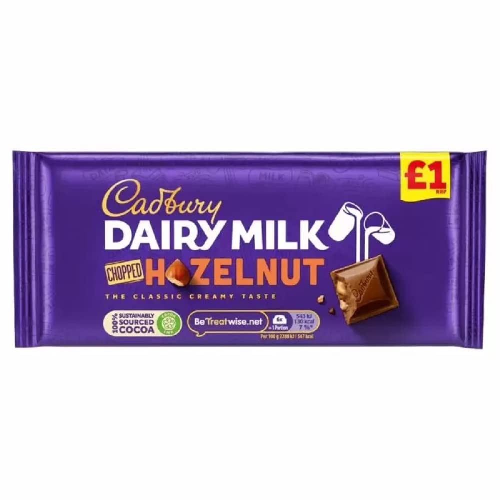 Cadbury Dairy Milk Chopped Nut, 95 g