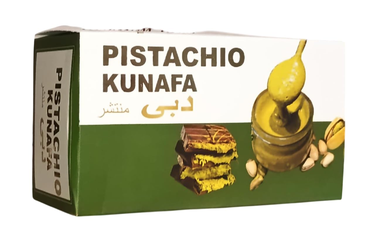 Kunafa Chocolate Traditional Middle Eastern Pistachio Cream Chocolate,
