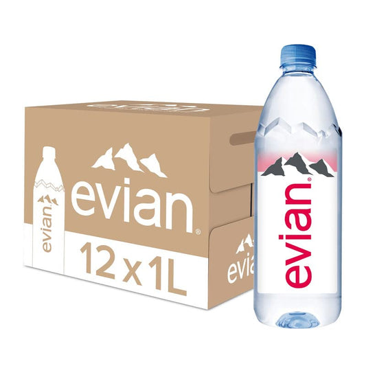 evian Natural Mineral Water, 1 L X 12 ™