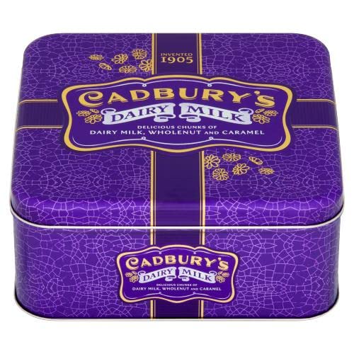 Cadbury Dairy Milk Delicious Chunks Of Wholenut & Caramel Diwali Gift Tin 396g (UK) EnjoyThe Moment