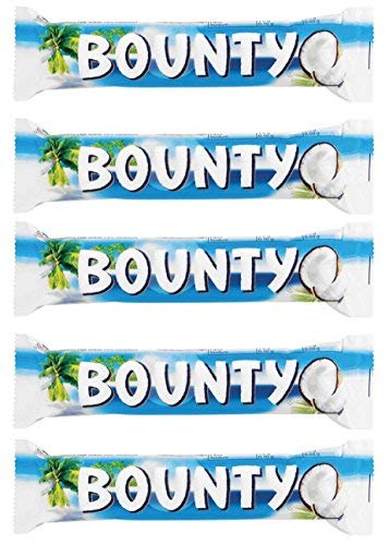 Bounty Chocolate Bars 57g -Pack of 5