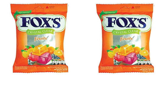 Fox's Crystal Clear Fruit Mix Candy,90g (Pack Of 2),180g
