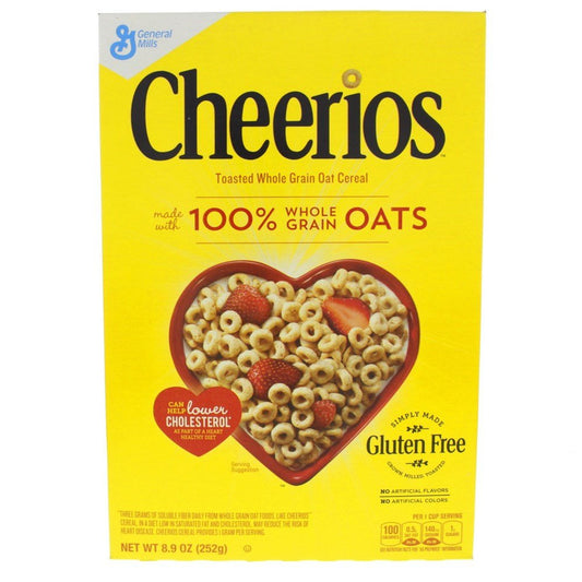 General Mills Cheerios Toasted Whole Grain Oat Cereal, 252g