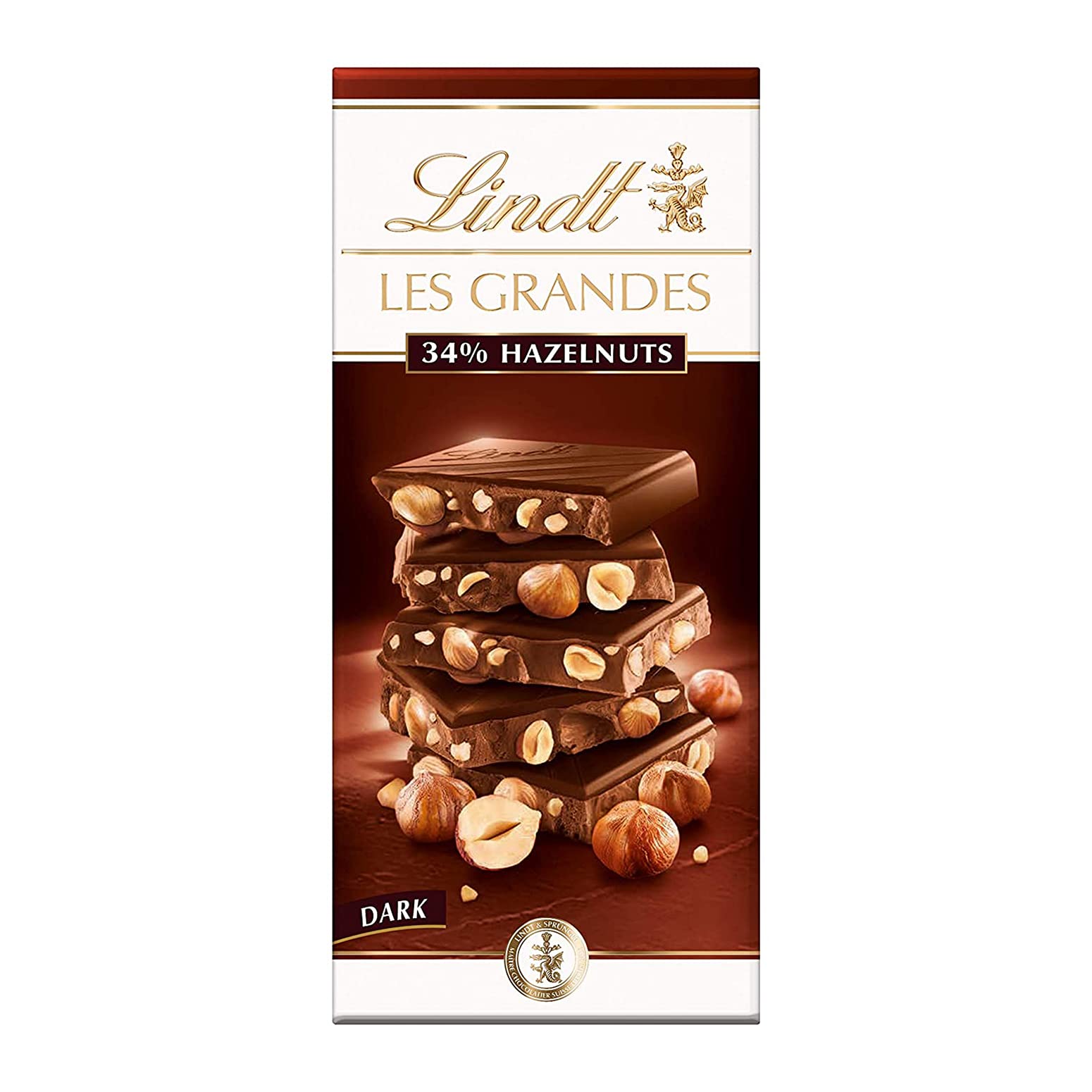 Lindt Les Grandes 34% Hazelnut Chocolate, 150 g (GI22068454)