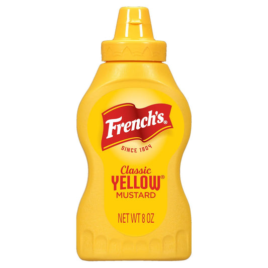French’s Classic Yellow Mustard (226g) | Prepared With Authentic Mustard Seeds | No Artificial Flavours | Gluten Free