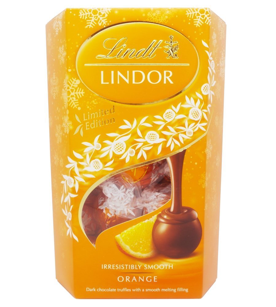 Lindt Limited Edition Lindor Orange Milk Chocolate Truffles (200g)