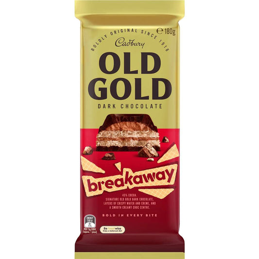 Cadbury Old Gold Breakaway Dark Chocolate, 6.35 oz / 180 g
