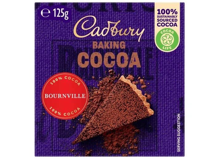 Cadbury Bournville Baking Cocoa Powder 100% Cocoa 125g (Australia)