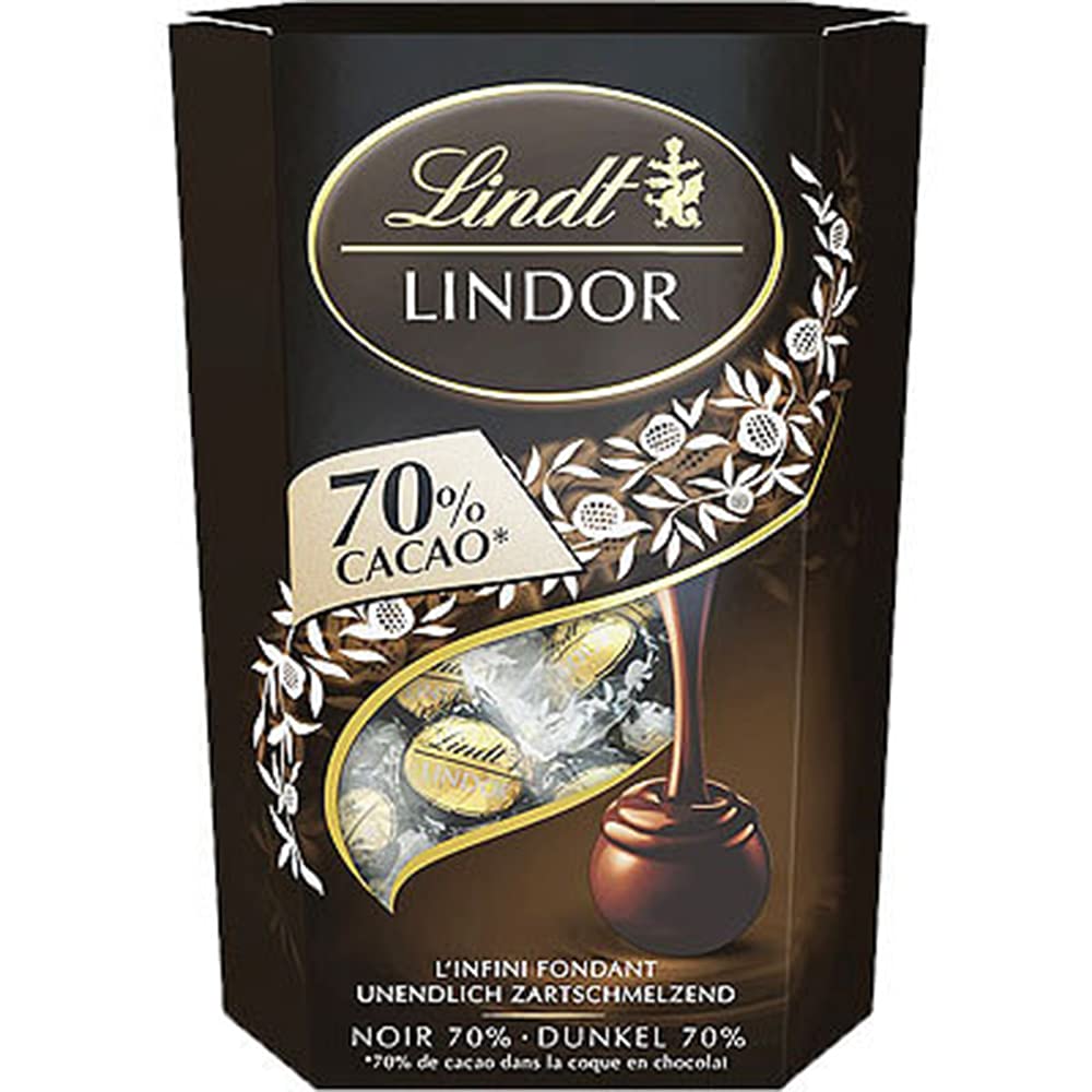 Lindt Lindor 70% Cocoa Irresistible Mini Creamy Extra Black, 200 g