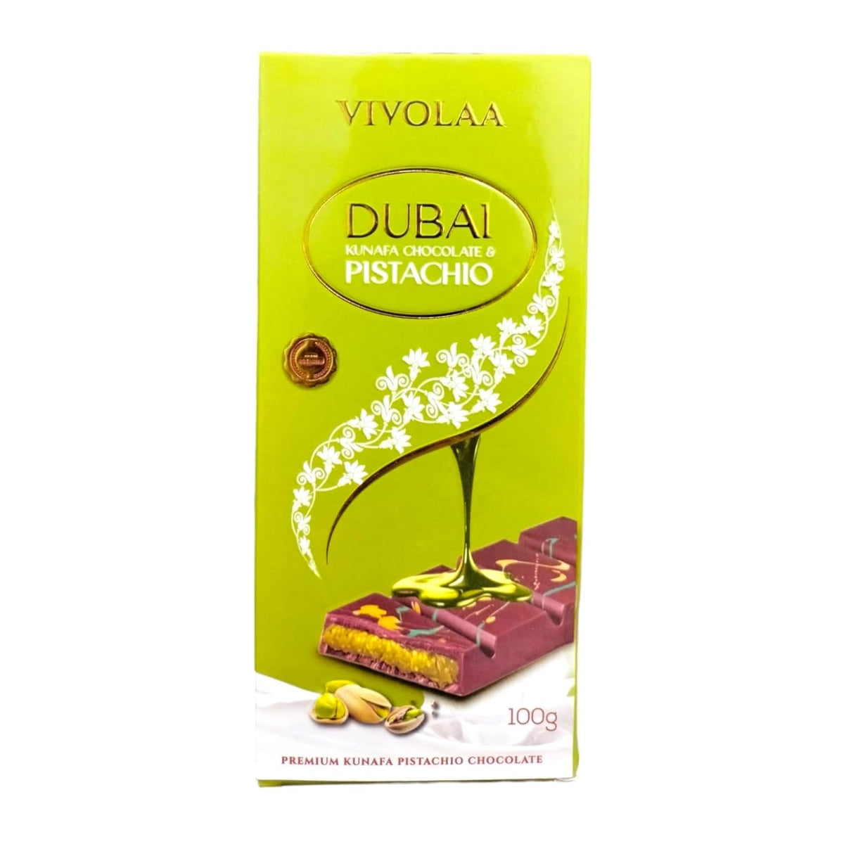 Vivolaa Dubai Kunafa Chocolate & Pistachio Premium Kunafa Pistanio Chocolate 200g