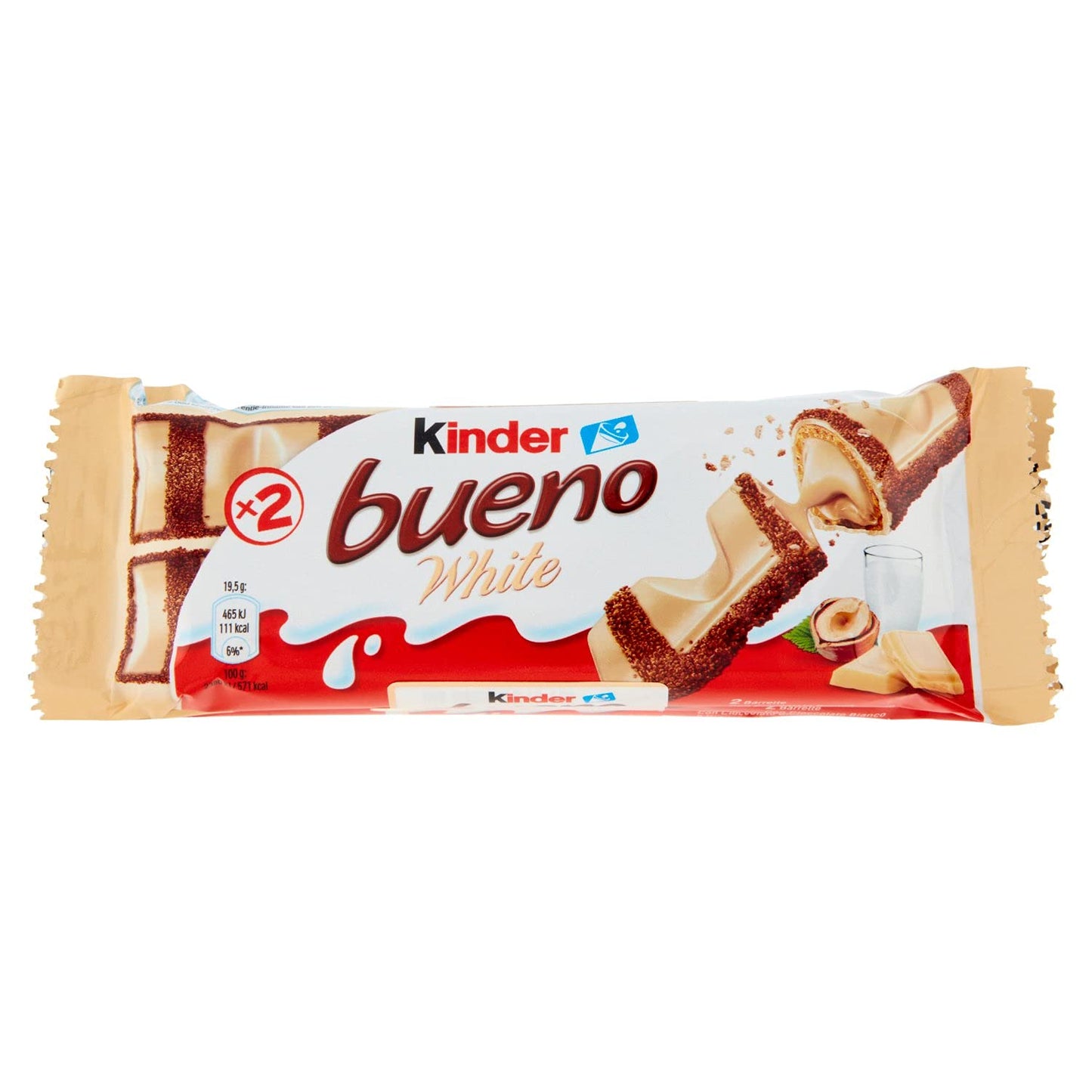 Kinder Bueno White Chocolate Bar (Pack of 3) 39g