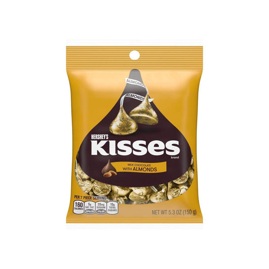 Hersheys Kisses Milk Chocolate with Almonds (Imported),150g