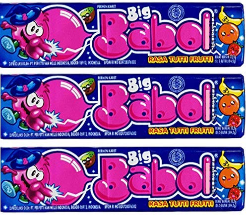 Big Babol Rasa Tutti Frutti Gum ( Pack of 3 ), 22.5g
