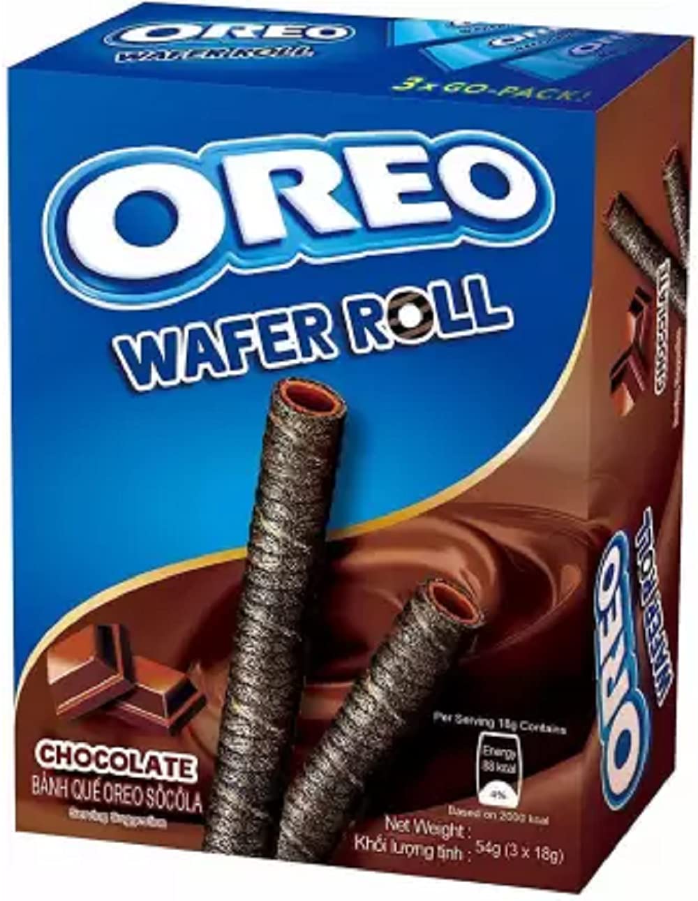 Cadbury Oreo Chocolate Wafer Roll 54g Brittles (5 X 10.8 G)