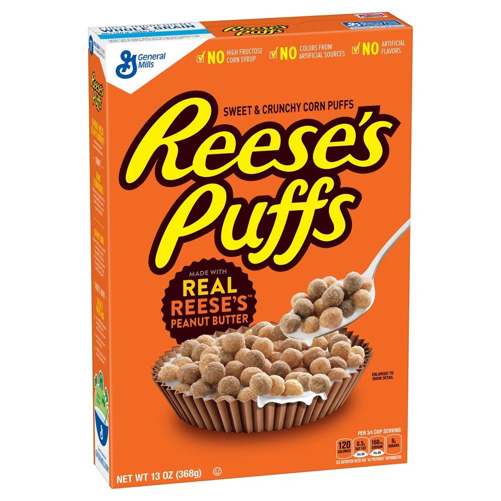 General Mills Reese's Puffs Cereal (Multicolour, 368g)
