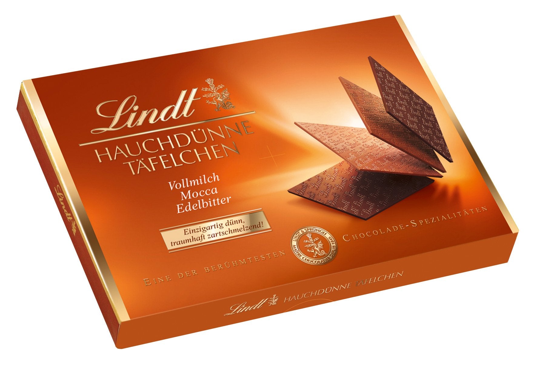 Lindt Extra Fine Swiss Mocha Thins Chocolate – 125 Grams