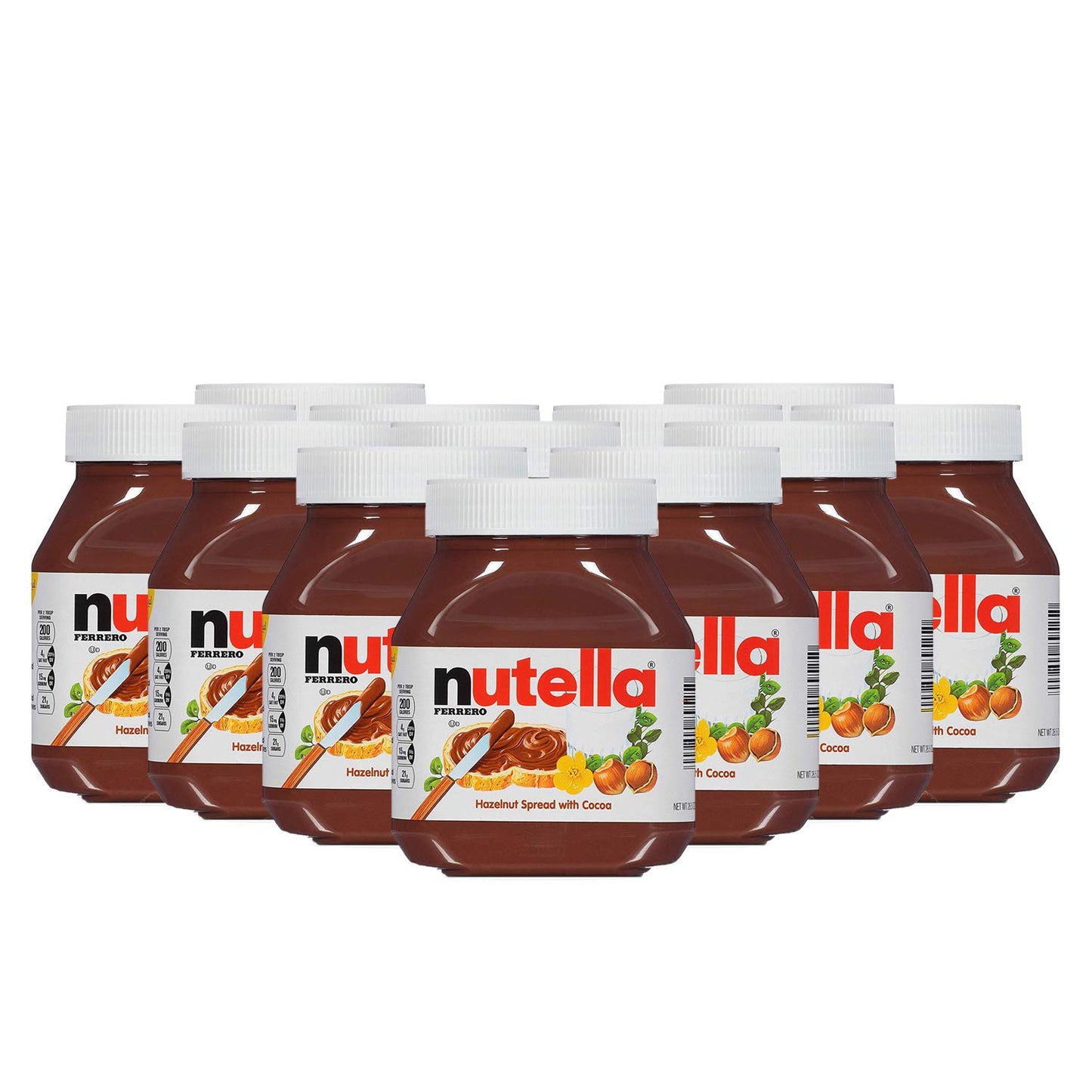 Nutella Chocolate Hazelnut Spread with Cocoa - 12 Pack, 12 x 750 g