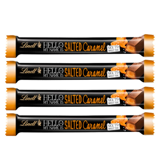 Lindt Hello Salted Caramel- 4 Pack, 4 x 39 g