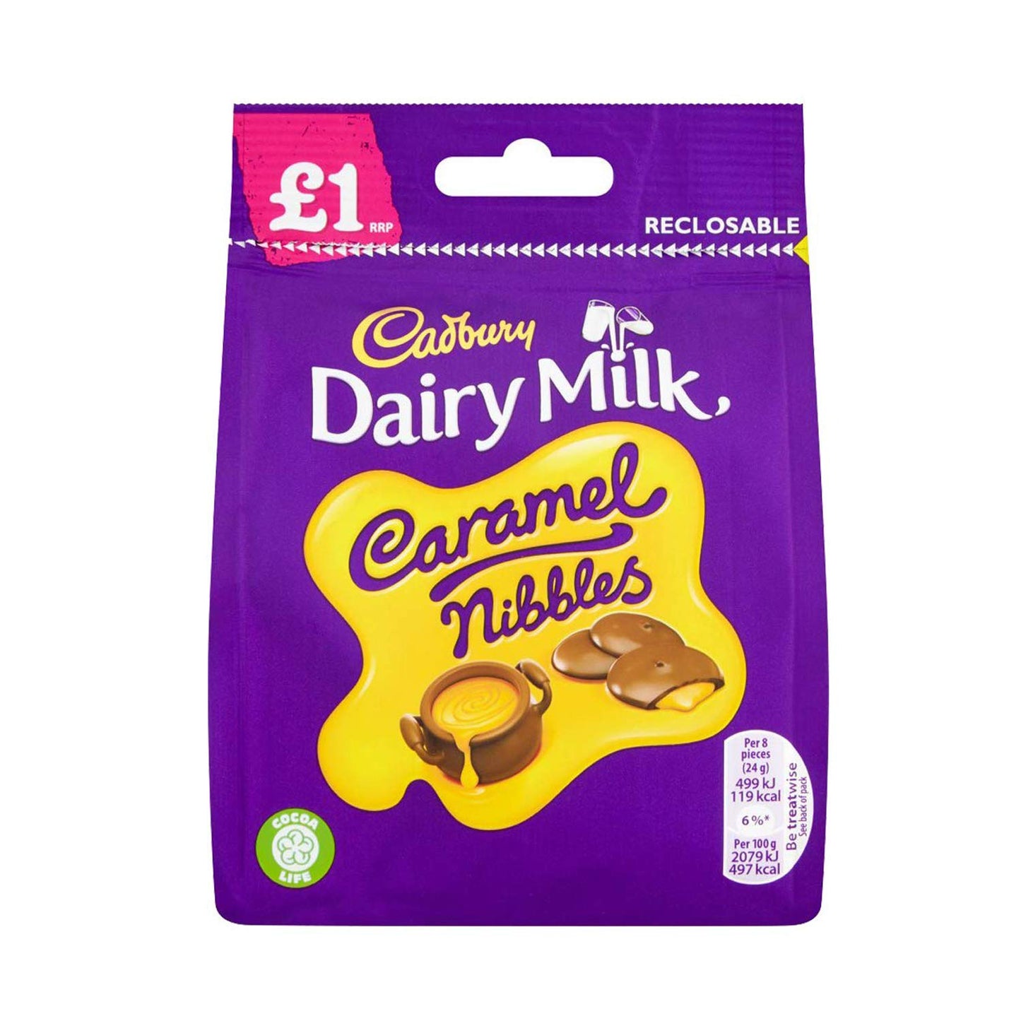 Cadbury Dairy Milk Caramel Nibbles, 95 g