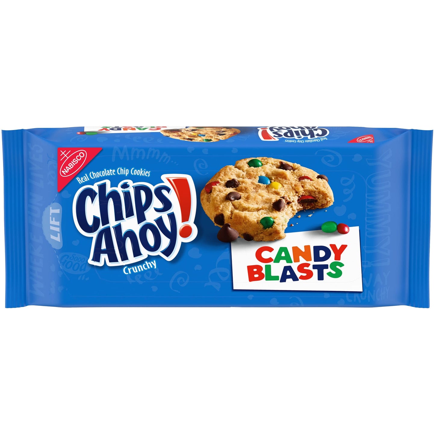 Chips Ahoy Candy Blasts Chocolate Chip Cookies Pouch, 351 g