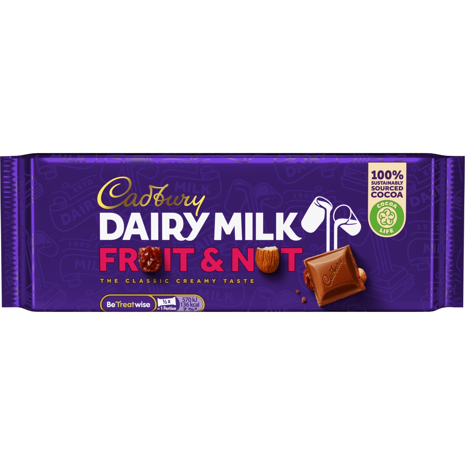 Cadbury Dairy Milk Fruit & Nut, 200 g