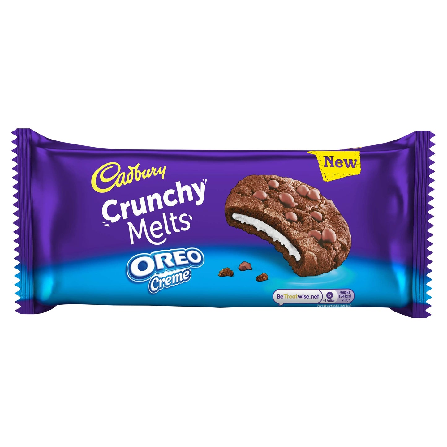 Cadbury Crunchy Melts Oreo Creme Chocolate Cookies 156g