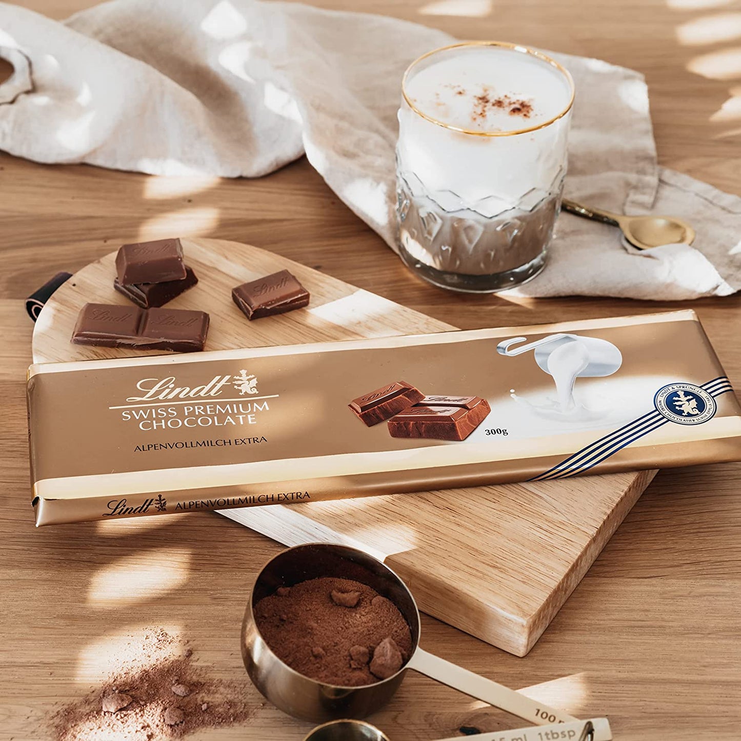 Lindt Gold Tab Milk Chocolate 300g