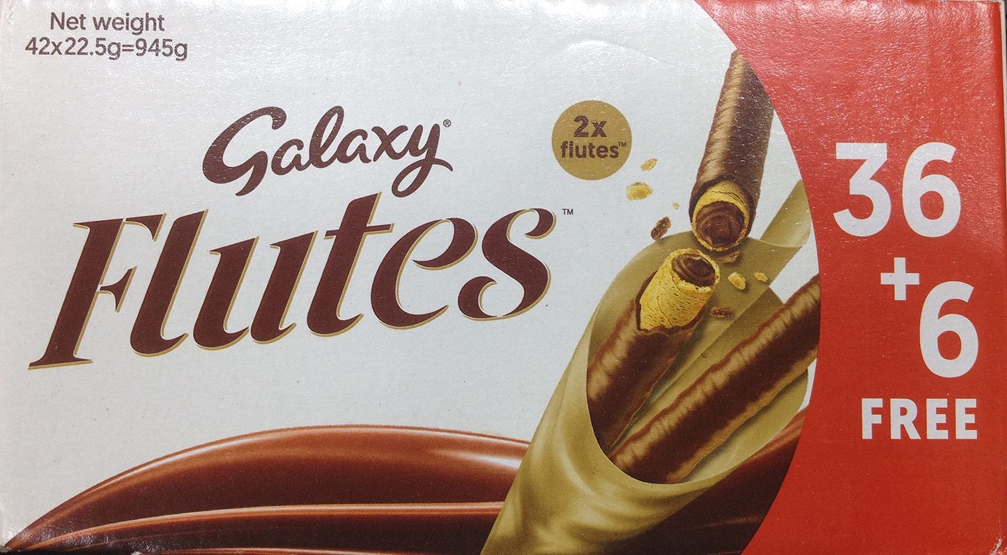 Galaxy Flutes Chocolate Twin Fingers 945g 42 pieces