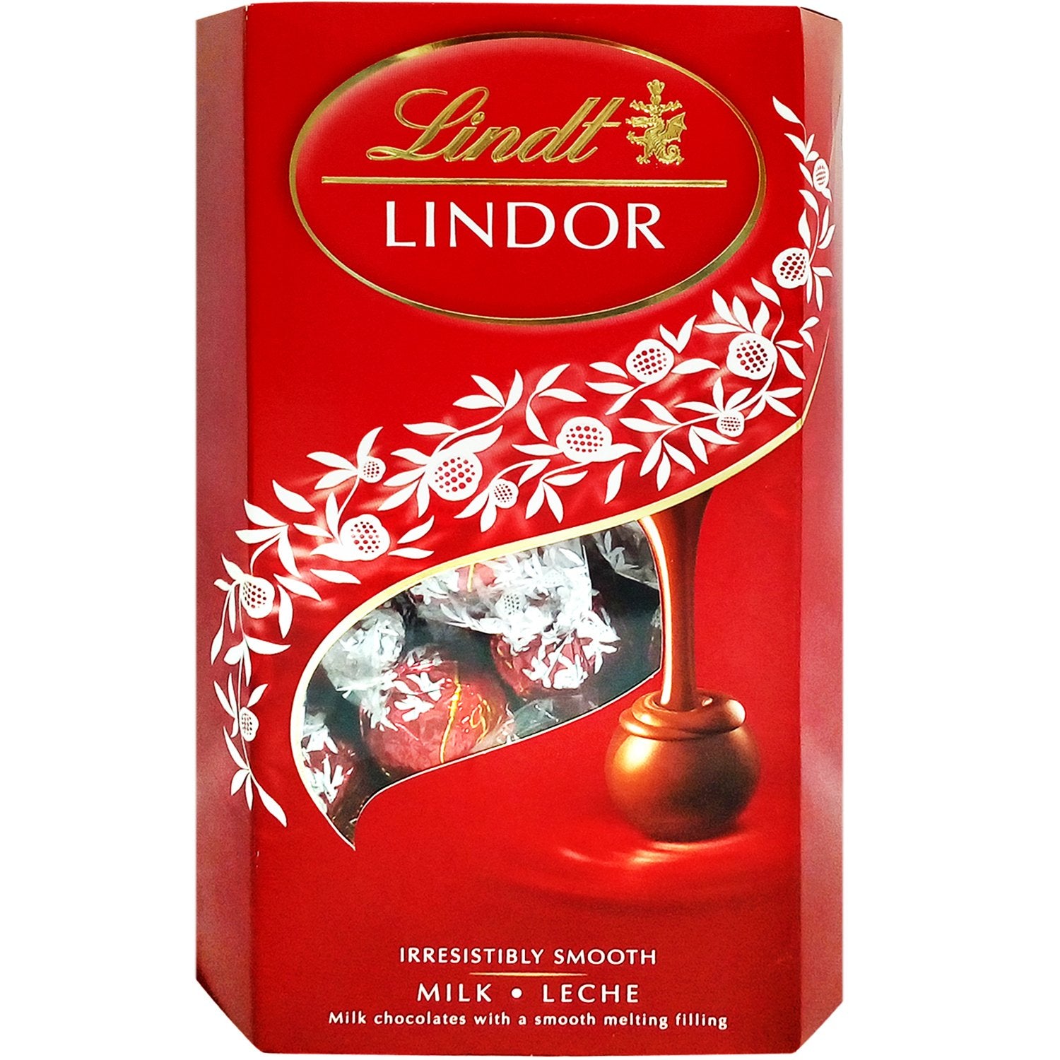 Lindt Lindor Chocolate - Milk Leche, 337g Carton