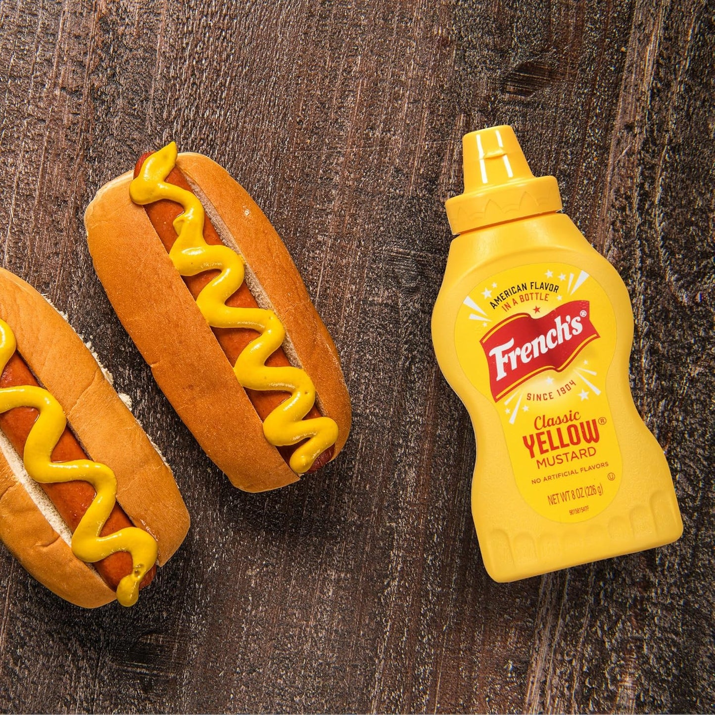 French’s Classic Yellow Mustard (226g) | Prepared With Authentic Mustard Seeds | No Artificial Flavours | Gluten Free