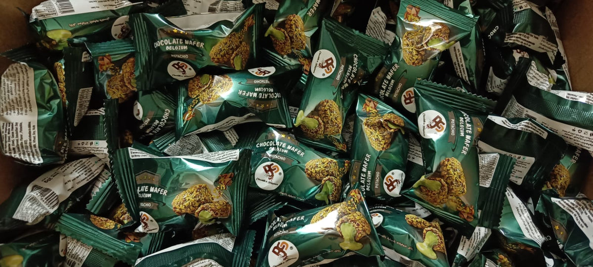 Chocostick Pistachio - The Perfect Chocolate With Belgian Imported Cream Pouch (Imported Uae)