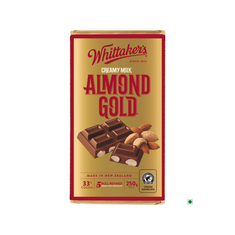 Whittakers Almond Gold Bar 250g