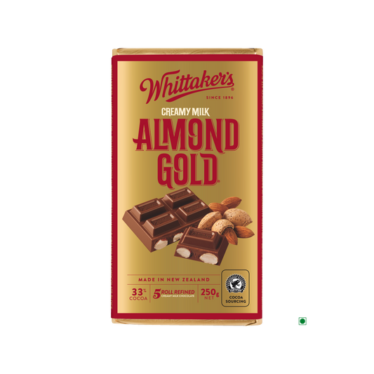 Whittakers Almond Gold Bar 250g