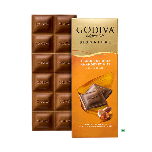 Godiva Milk Honey Almond Bar 90g