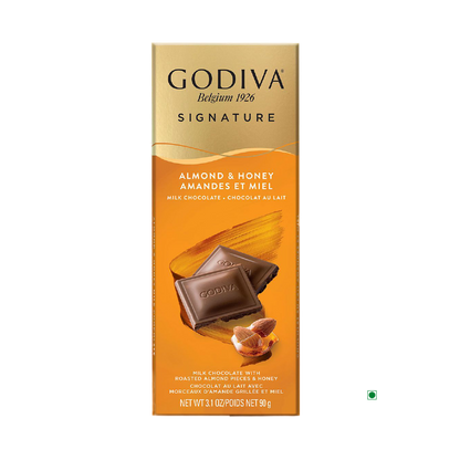 Godiva Milk Honey Almond Bar 90g
