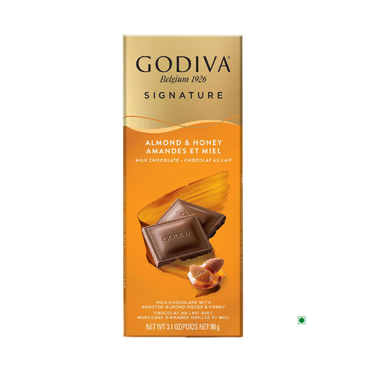 Godiva Milk Honey Almond Bar 90g
