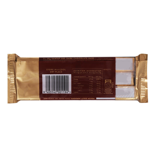 Whittaker's Dark Sante Multipack Bars 75g