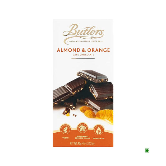 Butlers Dark Almond & Orange Bar 90g