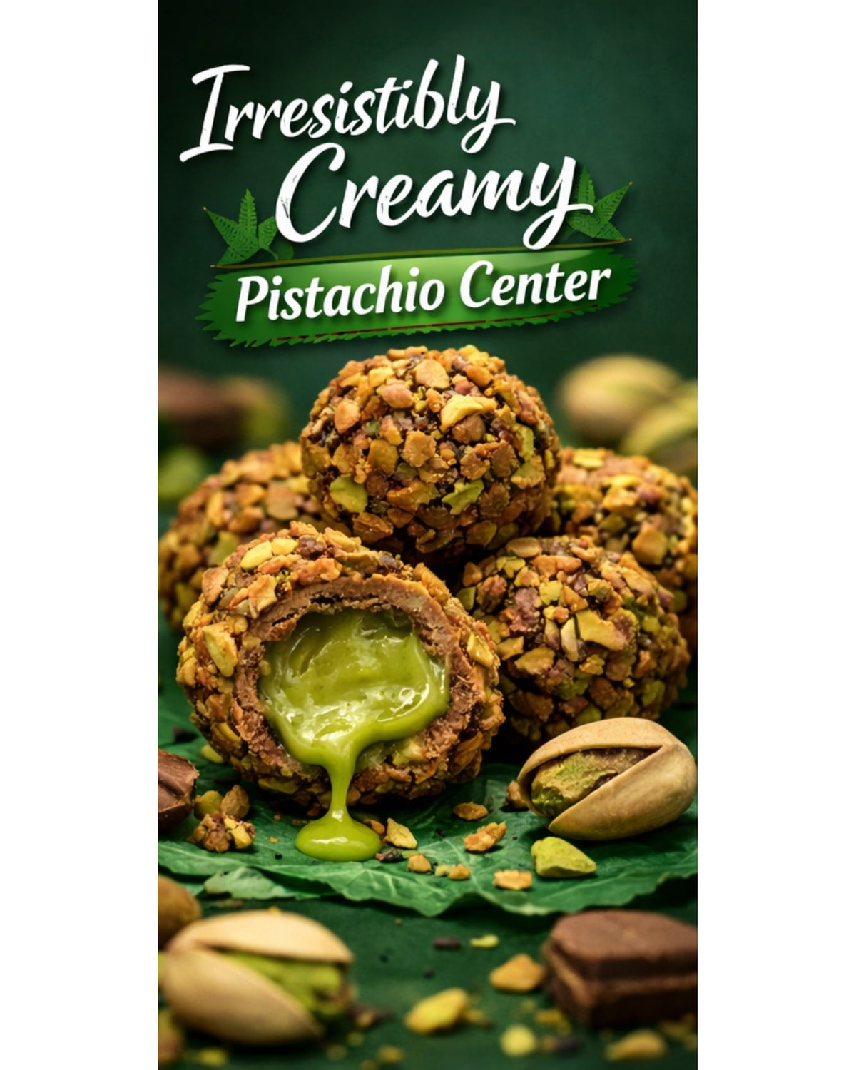 Chocostick Pistachio - The Perfect Chocolate With Belgian Imported Cream Pouch (Imported Uae)